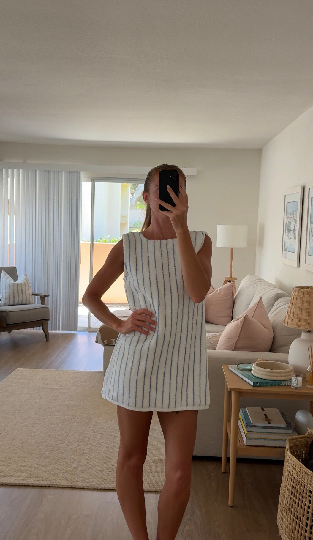 Blue & White Stripe