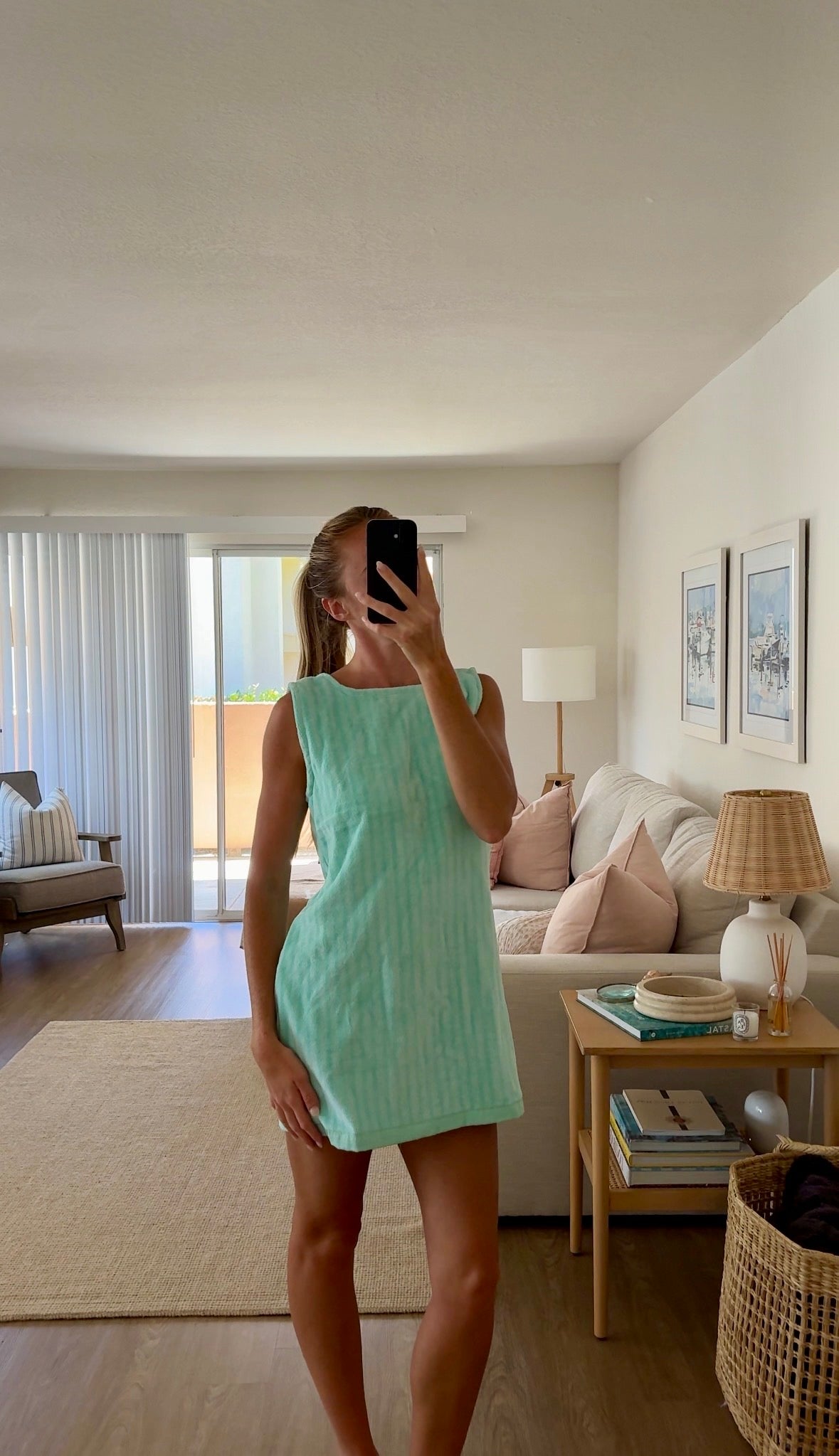 Aqua & Green Stripe