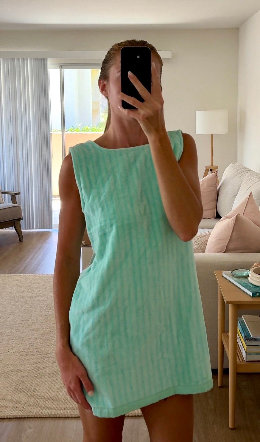 Aqua & Green Stripe